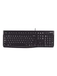 Logitech K120 Corded Keyboard - BEL - Näppäimistö - Belgialainen - Musta