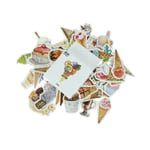 50pcs/box Ice Cream Paper Seal Stickers Scrapbooking Diy Diary A One Size