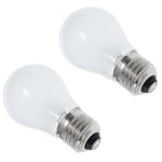 E27 Bulb Lamp Samsung Fridge Freezer 40W Round Lamp 4713-001201 Genuine 2 Pack