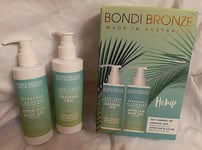 BONDI BRONZE Gradual Tan + After Sun Aloe Gel with Hemp ~ Self Tanning Gift Set