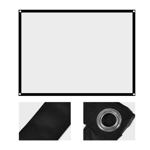 1pc Portable Foldable Non-crease White Projector Curtain Pro