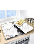 Set Of 2 Universal Gas Electric Induction Hob Stove Covers Chopping Board
