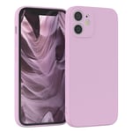 For Apple iPhone 12 Mini Silicone Back Cover Protection Case Purple