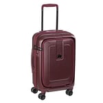 Delsey Paris - Grenelle - Valise Cabine Rigide Extensible - 55X35X28 cm - 44 Litres - S - Rouge