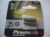 Piranha Screwdriver Bit PH2, 25 mm - Set of 2
