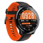 KYLN 1.3 inch Full touch Round Screen Smart watch IP68 Waterproof Blood Oxygen Men Sport Smartwatch For Android IOS-Orange