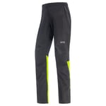 GORE WEAR Men's Cycling Trousers, GORE-TEX PACLITE, Black/Neon Yellow, XXL