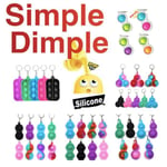 2st Multipack - Simple dimple, MINI Pop it Fidget Finger Toy- CE