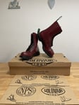 NPS SOLOVAIR Cherry Red Hi-Shine Steel Toe 11 Eye Derby Boot! UK9! New!Only£159!