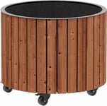 Plus Circle blomlåda Ø55x45 cm, Thermowood