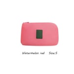 Travel Storage Bag Usb Cable Organizer Shockproof Watermelon Red S