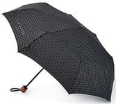 Ted Baker No Wiggle Black Minilite Mens or Womens Folding Umbrella Wood Handle & Cover