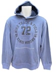 NEW NIKE Sportswear NSW Vintage Track and Field Cotton Pullover Hoodie Blue M
