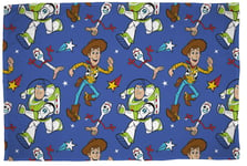 Toy Story 4 Flannel Fleece Blanket Bed Throw Forky, Woody & Buzz