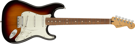 Fender Player Stratocaster Pau Ferro 3 Color Sunburst Mexico. Bag er ekstrautstyr