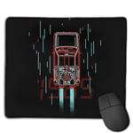 Back to The Future 1985 Neon Customized Designs Non-Slip Rubber Base Gaming Mouse Pads for Mac,22cm×18cm， Pc, Computers. Ideal for Working Or Game