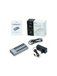 USB 3.0 Charging HUB 7 port + Power Adapter 36 W USB hub - 7 ports - Grå