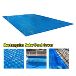 JLXJ Bubble Heating Solar Pool Cover, Rectangle Thermal Floating Spa Blanket Hot Tub Tarpaulin, Summer Winter Waterproof Heavy Duty Fabric (Size : 3m x 4m(10ft×13ft))