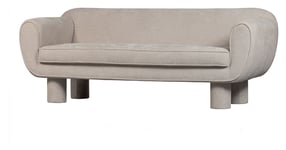 WOOOD Bodi 2-personers sofa m. runde ben, Natur