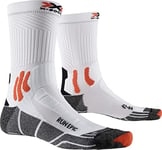 X-Socks Run Epic Socks CHAUSETTESS DE Course Homme Femme Chausettes Mixte Adulte, White/X-Orange/Black, FR : M (Taille Fabricant : 39/41)