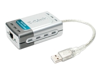 D-Link DUB-E100, USB 2.0 to 10/100 Mbps Ethernet Adapter, nätverkskort