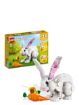 3In1 White Rabbit Toy Animal Figures Set Patterned LEGO