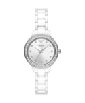 Emporio Armani Cleo WoMens White Watch AR70013 Ceramic - One Size
