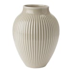 Knabstrup Keramik - Ripple vase 20 cm sand