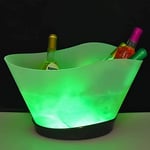 LED Ice Bucket Color Changing LED Cooler Bucket, Double Layer Bar Beer with 7 Colors Changing Rechargeable Champagne Wine Drinks Beer Ice Bucket Party