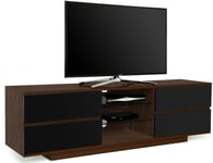 Centurion Supports Avitus Walnut with 4-Black Drawers 32"-65" TV Cabinet