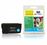 H951XL Cyan High Capacity JetTec Ink Cartridge to replace HP951XL