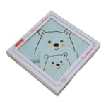 WÖRNER SÜDFRTTIER gavesett isbjørn mint badehåndkle med hette og vaskehanske - Bare i dag: 10x mer babypoints