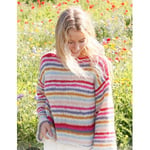 Candy Stripes by DROPS Design - Genser Strikkeoppskrift str. XS - XXL - XX-Large