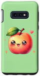 Galaxy S10e Cute Smiling Apple with Stars and Hearts Case
