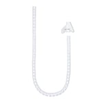 Organisateur de câbles Flexible 25 mm 2 m Blanc, idéal pour Garder des espaces Bien rangés et éviter Les enchevêtrements dans Les câbles électriques et Les appareils.