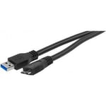 Cordon usb 3 a-male vers micro USB3 - B 3,0m