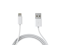 Ekstra kvalitets USB-kabel til iPhone og iPad, 1 meter (hvid)
