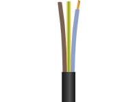 Gummikabel 3G1,5 mm² H07RN-F sort 450/750V ring med 100 meter, kabeldiameter 11,6 mm - (100 meter)