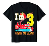 Enfant I'm 3 Sound The Alarm Camion de pompier Jouet d'anniversaire pour garçon T-Shirt