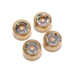 Musiclily Pro 4Pcs Gold Metric Abalone Top Guitar Knobs For Epiphone Les Paul SG