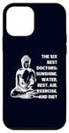 Coque pour iPhone 12 mini Meilleurs médecins : soleil, eau, repos, air, exercice, régime alimentaire