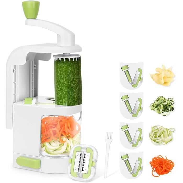 Hogar Hmaq4508 Coupe-Légumes Spiraliseur Légumes Râpe À