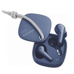 Promate FreePods 3 FREEPODS-3.BL In-Ear Headphones - Blue Bluetooth - Intellitouch - 350mAh Charging Case - Microphones - Noise Isolation - 10m Operating Distance - Ergonomic Design - Up to 6 Hours Battery Life