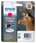 Genuine Epson T1303, DuraBrite Ultra Stag Magenta Ink Cartridge, C13T13034012