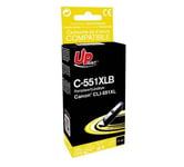 UPrint C-551XLB - 11 ml - noir - compatible - remanufacturé - cartouche d'encre - pour Canon PIXMA iP8750, iX6850, MG5550, MG5650, MG5655, MG6450, MG6650, MG7150, MG7550, MX725