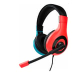 Big Ben Wired Stereo Headset - Nintendo Switch rött och blått