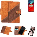 Mobile Phone Sleeve for Lenovo Z6 Pro 5G Wallet Case Cover Smarthphone Braun 