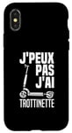 Coque pour iPhone X/XS Je Peux Pas J'ai Trottinette Électrique Trot Elec Freestyle
