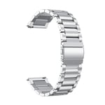 YUYAN Stainless Steel Bracelet Smart Watch Strap For -Garmin Venu SQ Smart Watch Double Snap Buckle Solid Stainless Steel Strap