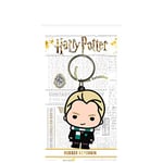 Harry Potter Porte-clés officiel en caoutchouc de style Chibi représentant Draco Malfoy